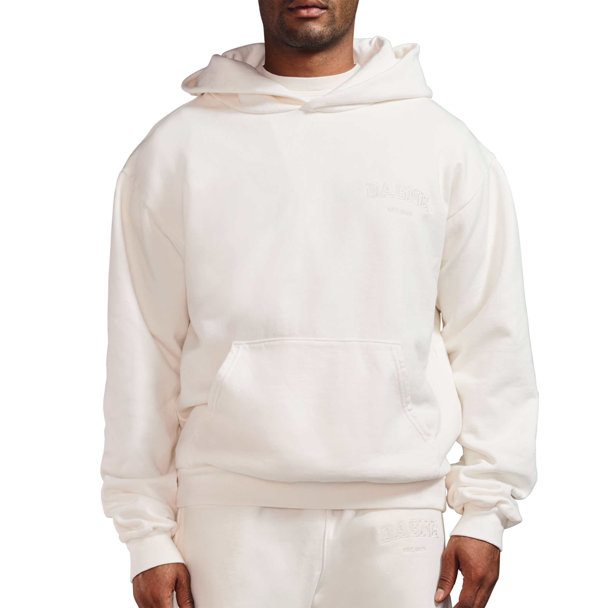 Varsity Logo Hoodie in Moonbeam. 2X - Image 6
