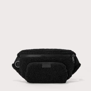 Jax Large Fanny Pack in Onyx Shearling